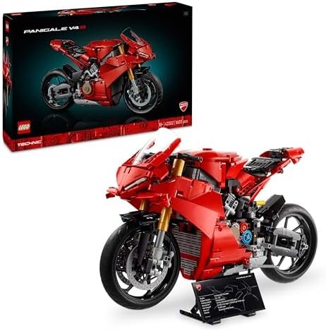 LEGO Technic La Moto Ducati Panigale V4 S - Build Motorcycle for Adults, Men and Women - Vehicle Building Blocks - Gift Idea for Dad 42202