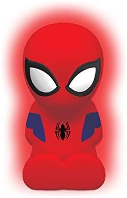 Lexibook Spider-Man NLJ01SP LED Pocket Night Light for Kids Bedrooms Colour Changing Soft Light Battery Operated Blue Red