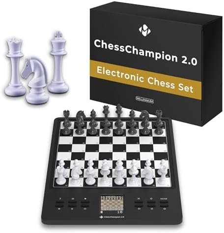 MILLENNIUM M808 ChessChampion 2.0- Your Smart Chess Trainer with Tips, Suggestions for Shots & Mini Games - Perfect for Beginners & Kids