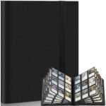 Mlikero Card Binder, 360 Pocket Album Card for Card Collectors, 9 Wallets Large Book Card for Card Storage