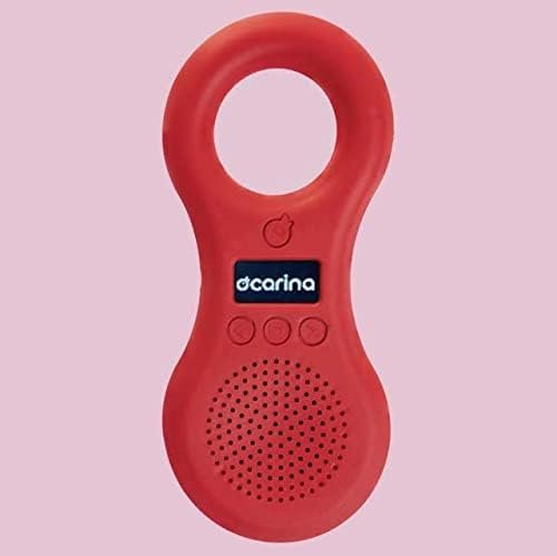 Ocarina Player – Classic Edition 2025 (Fire Red) – Children's Audio Player, Made in Italy, Portable, Shockproof, Durable. Bluetooth Connection.