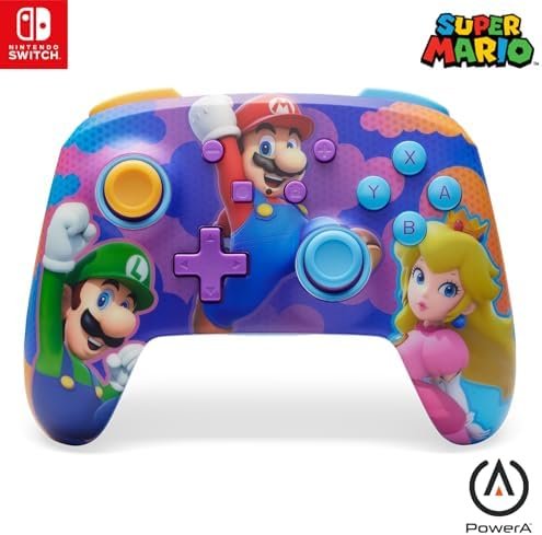 PowerA Manette sans Fil améliorée pour Nintendo Switch, modèle OLED et Switch Lite, Accessoire de Jeu, Manette de Jeu, Manette Gaming, Manette Bluetooth, sous Licence Officielle