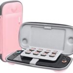 RLSOCO Étui pour Nintendo Switch 2 Console 2025 - Mallette de Voyage avec 8 emplacements pour Cartes de Jeu (Rose)