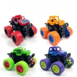 Camions Monstres à Friction 4 Pièces | Push & Go 360° pour Enfants 3+